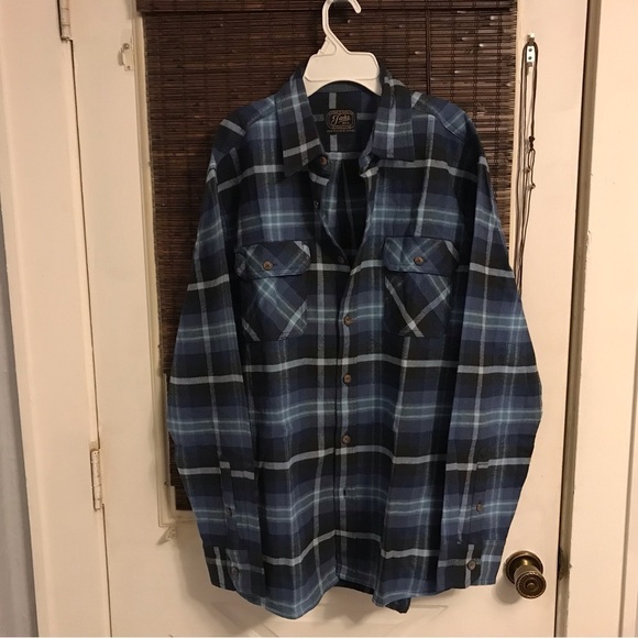 Jachs Thick Heritage Flannel Long Sleeve 100% Cotton Button Down - Picture 1 of 7